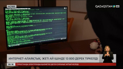Интернет-алаяқтық: 7 ай ішінде 13 800 дерек тіркелді